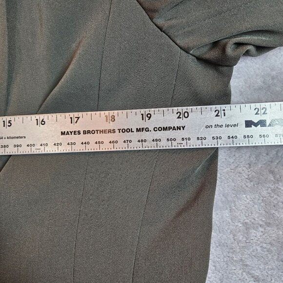 Kasper Olive Green Double-Breasted Blazer Skirt Set Womens 14 career formal - Picture 5 of 16